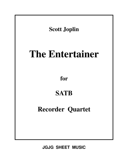 The Entertainer for Recorder Quartet image number null