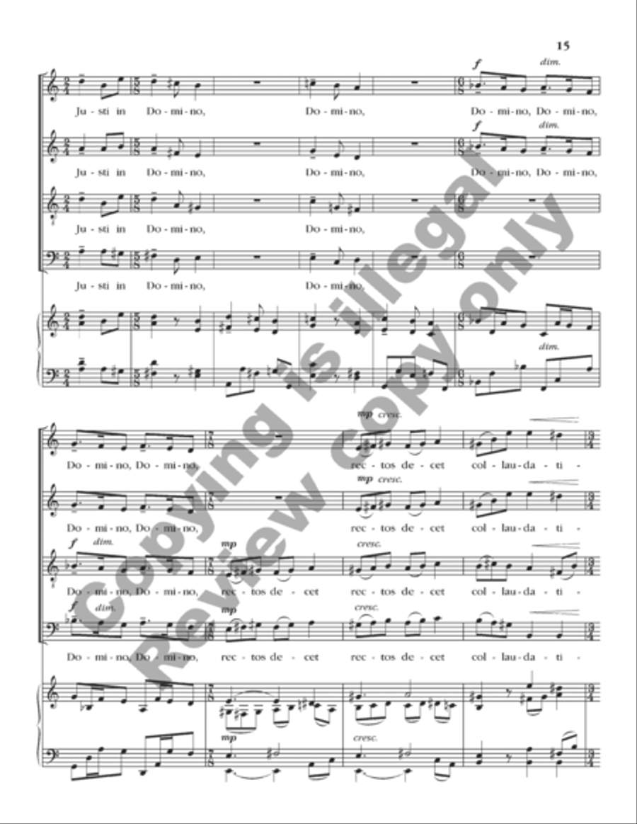 Exultate Justi 4-Part scores gallery preview page 30