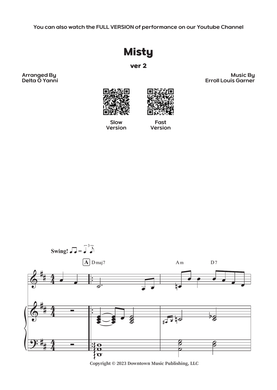 Misty Piano Method scores gallery preview page 1