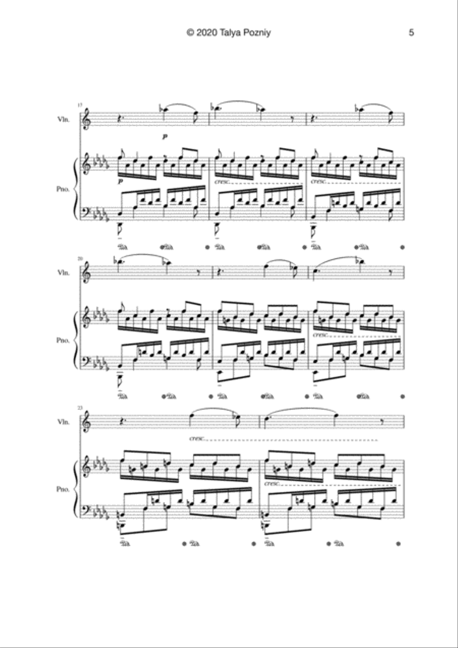 Share Feelings (keys and fiddle) by Talya Pozniy String Duet scores gallery preview page 5