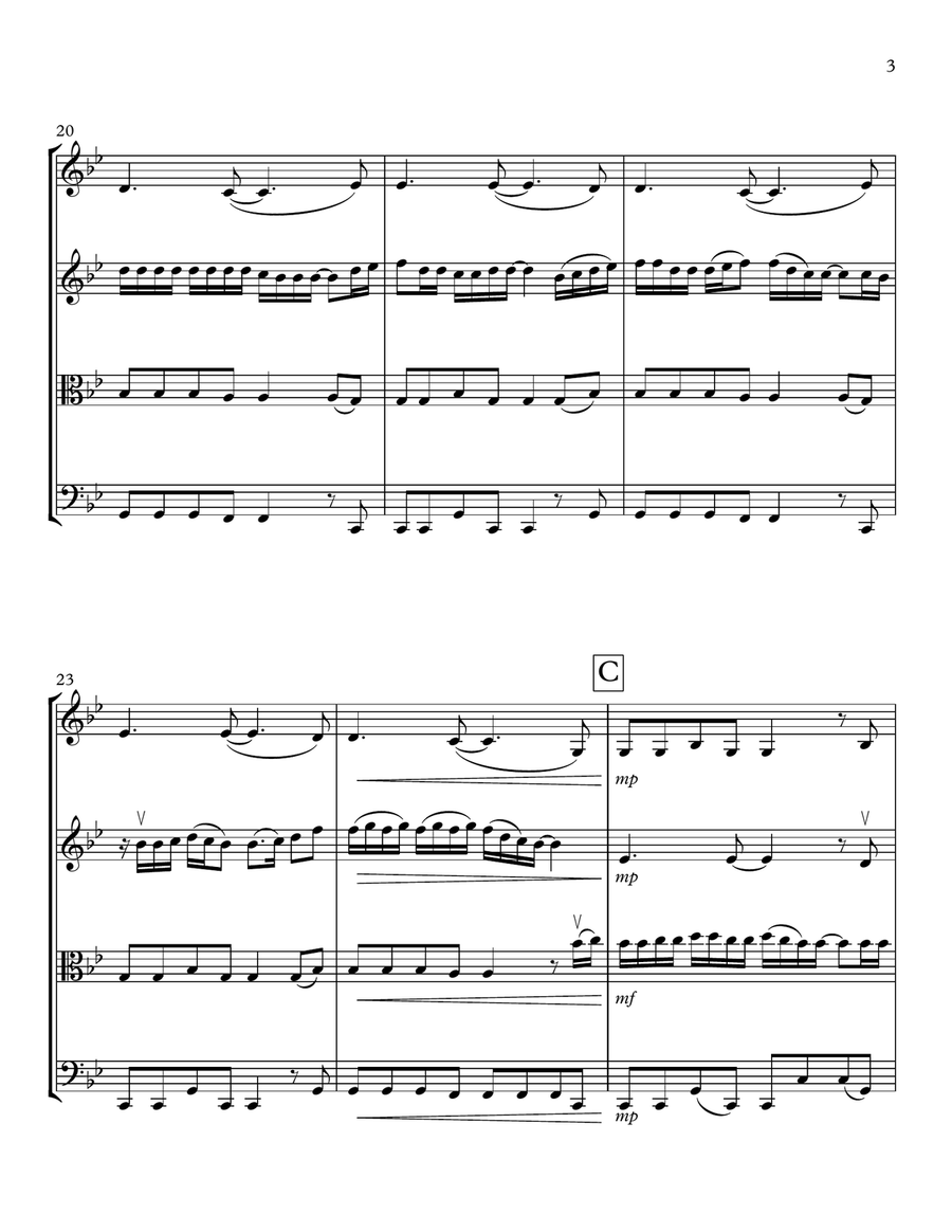 Into You String Quartet scores gallery preview page 3