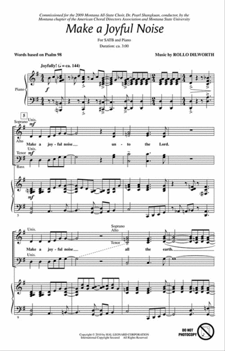 Make a Joyful Noise! 4-Part scores gallery preview page 2