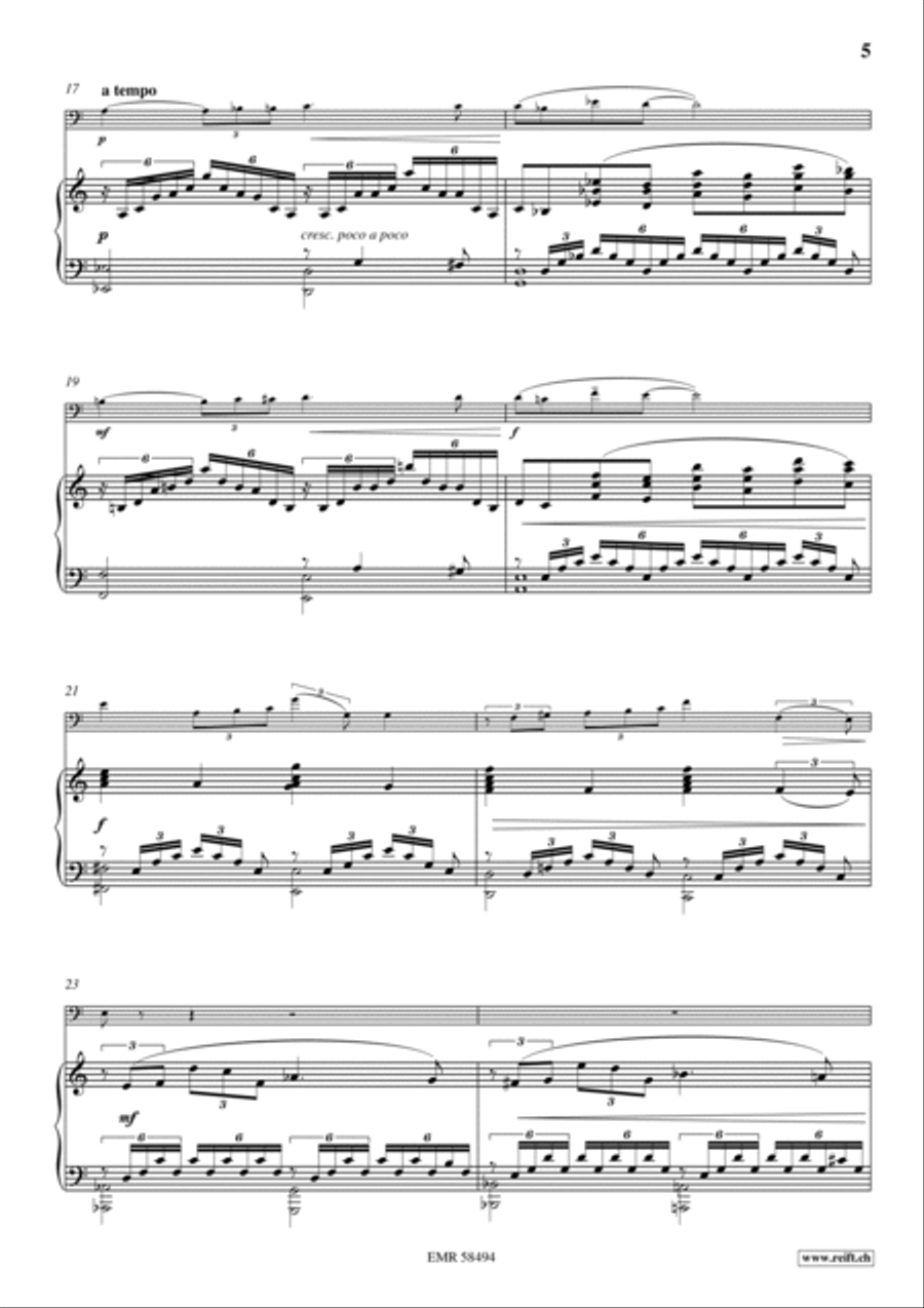 Poeme No. 2 Piano Accompaniment scores gallery preview page 6