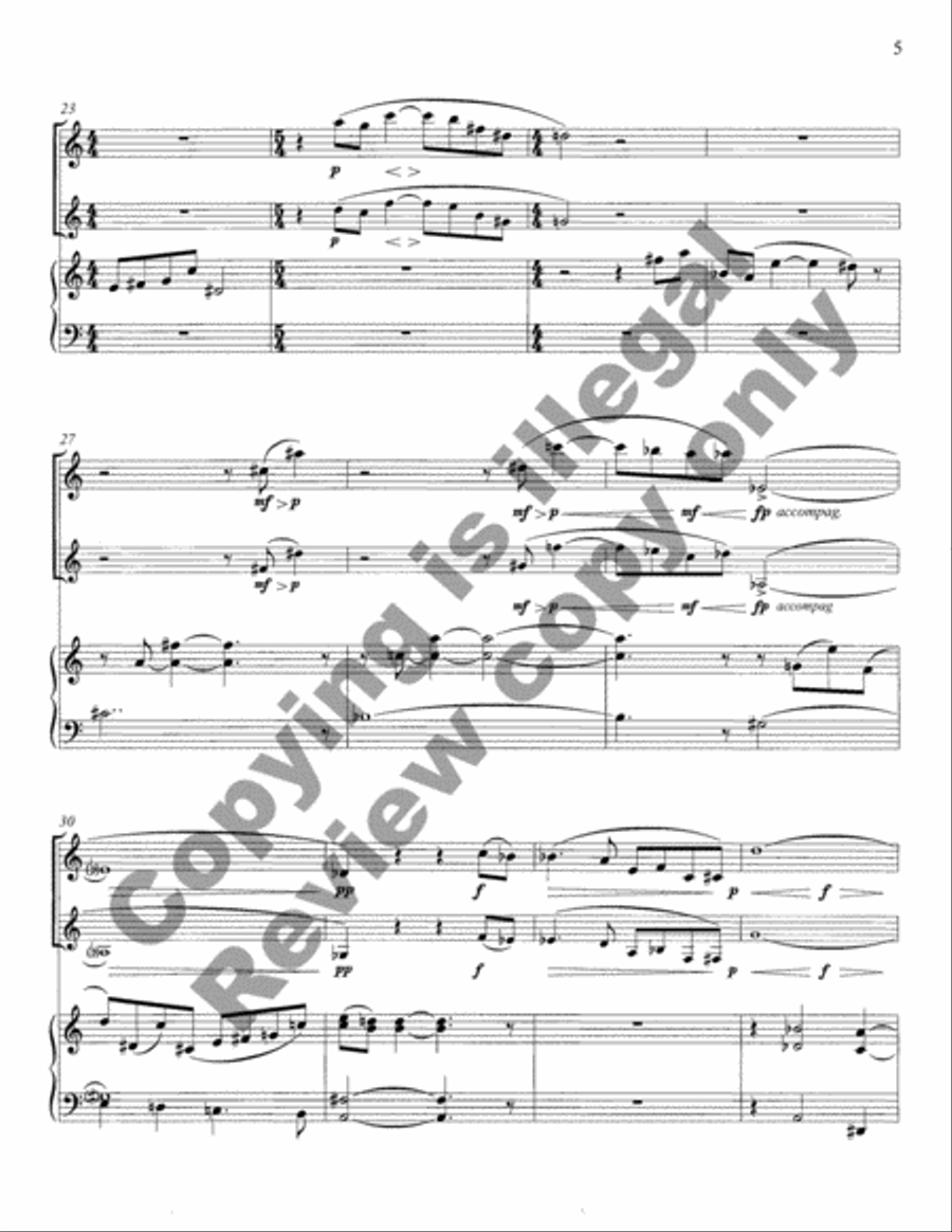Odes English Horn scores gallery preview page 13