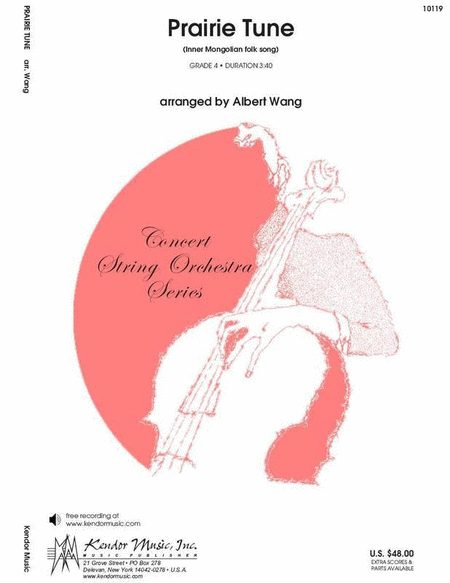 Prairie Tune Arr Wang String Orchestra Sc/Pts