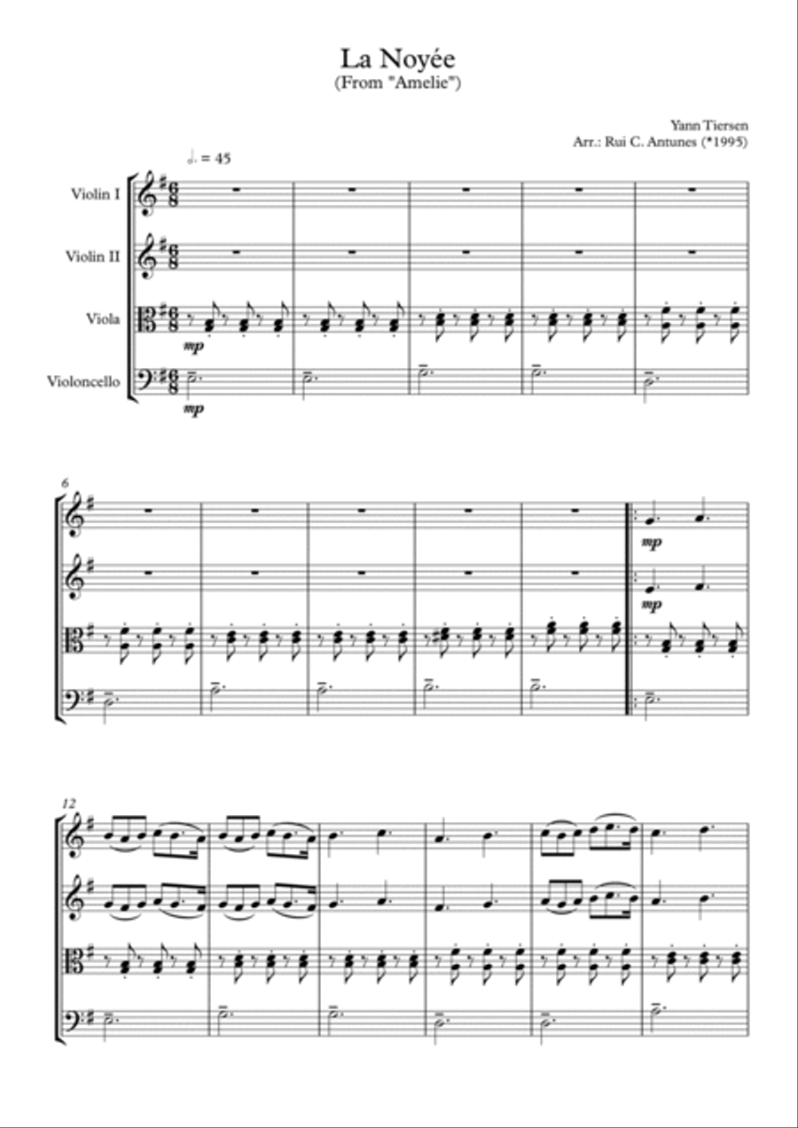 La Noyee String Quartet scores gallery preview page 2