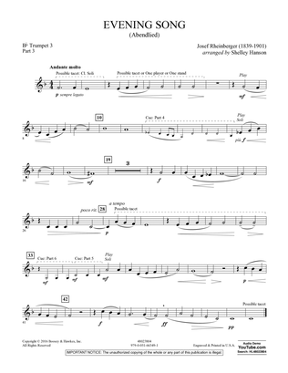 Evening Song (Abendlied) - Pt.3 - Bb Trumpet 3