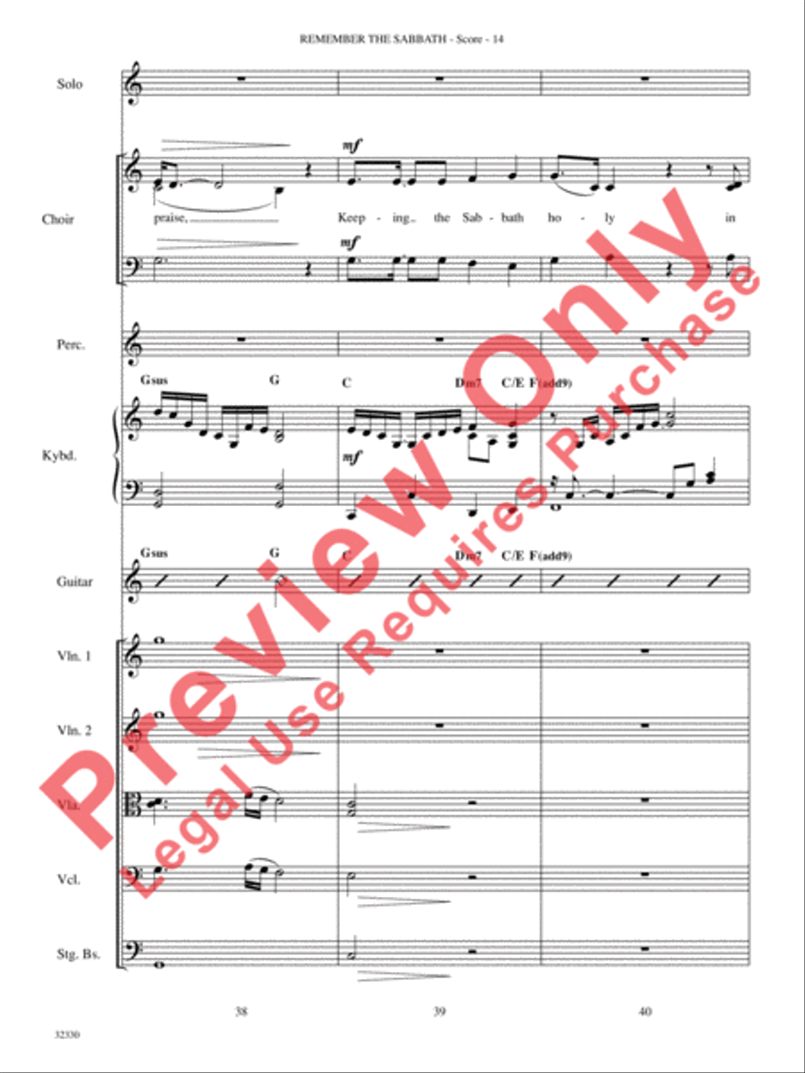 Remember the Sabbath Remember the Sabbath Choir scores gallery preview page 15