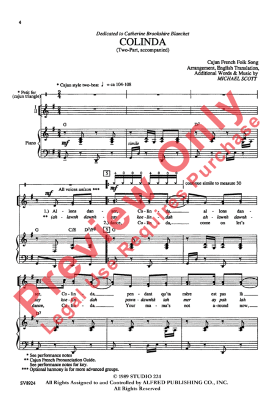 Colinda 2-Part scores gallery preview page 3