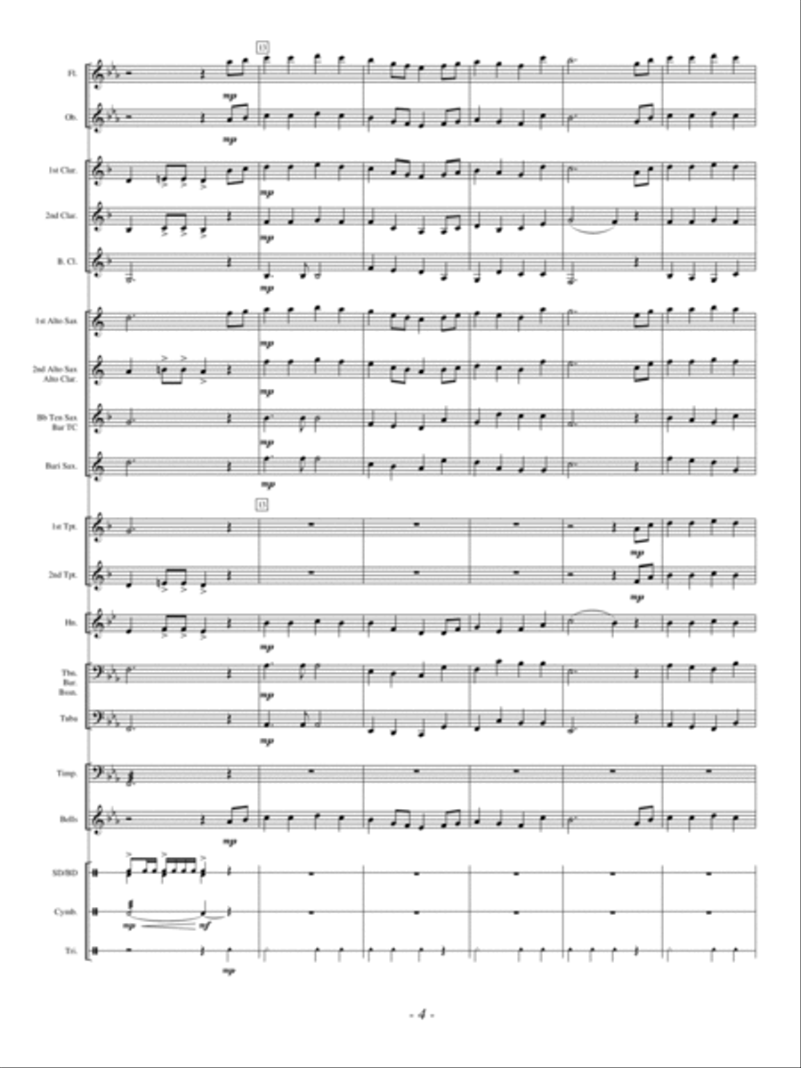 Beyond the Stars Concert Band scores gallery preview page 4