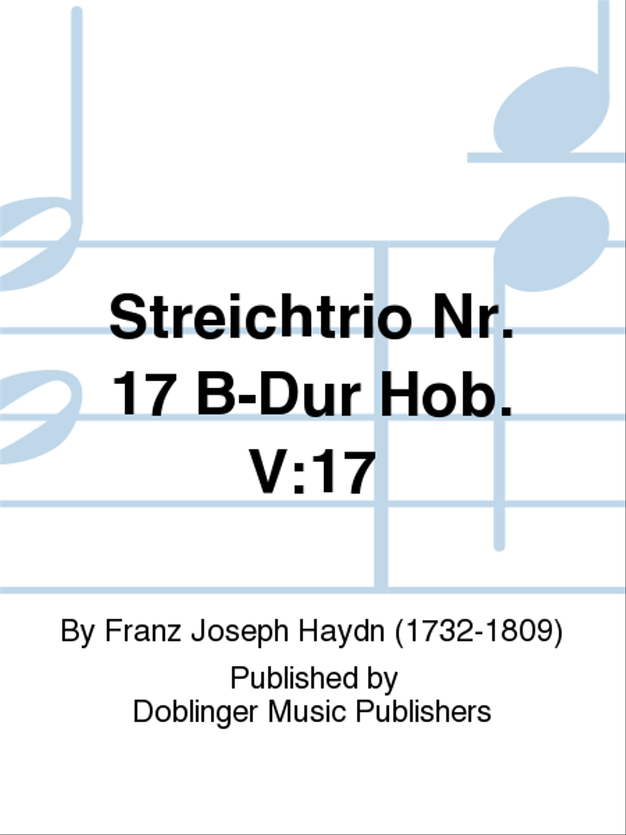 Streichtrio Nr. 17 B-Dur Hob. V:17 Violin scores gallery preview page 1