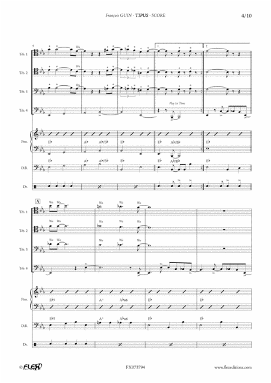 Tipus Tipus Trombone Quartet scores gallery preview page 5