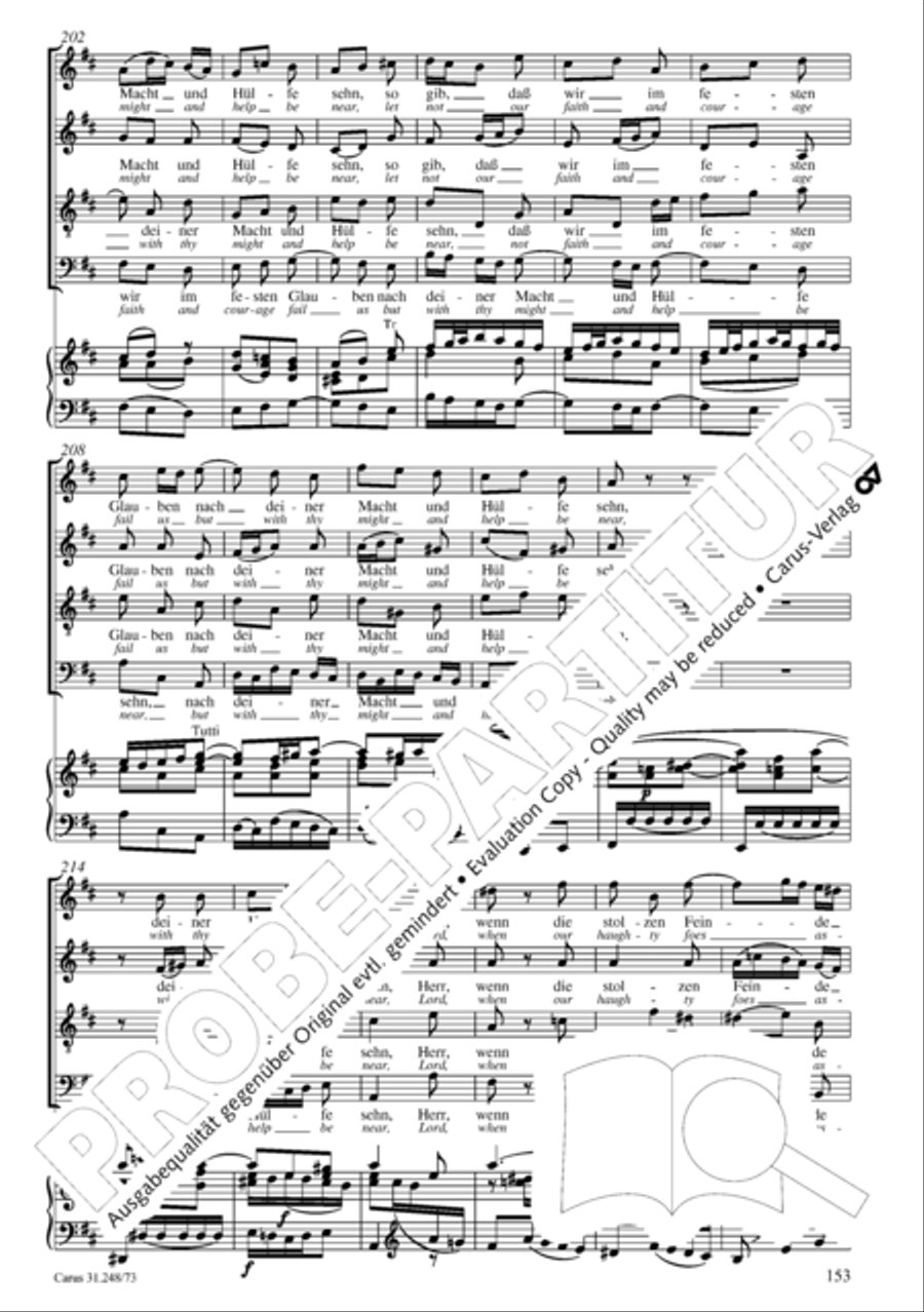 Christmas Oratorio (Weihnachtsoratorium, Teile IV-VI) 4-Part scores gallery preview page 74
