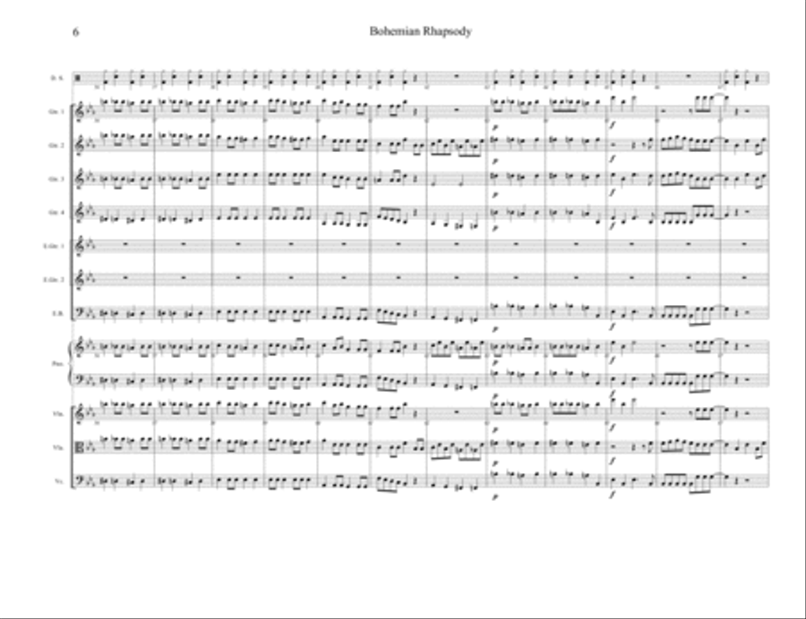 Bohemian Rhapsody Cello scores gallery preview page 6