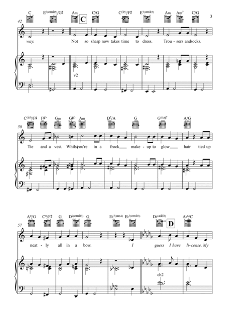 Forgot To Remember Piano, Vocal, Guitar scores gallery preview page 3