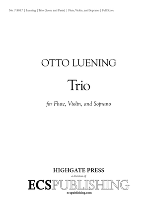 Trio (Score & Parts)