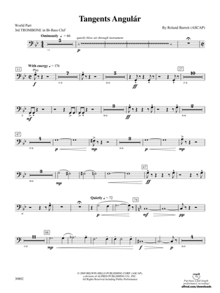 Tangents Angulár: (wp) 3rd B-flat Trombone B.C.