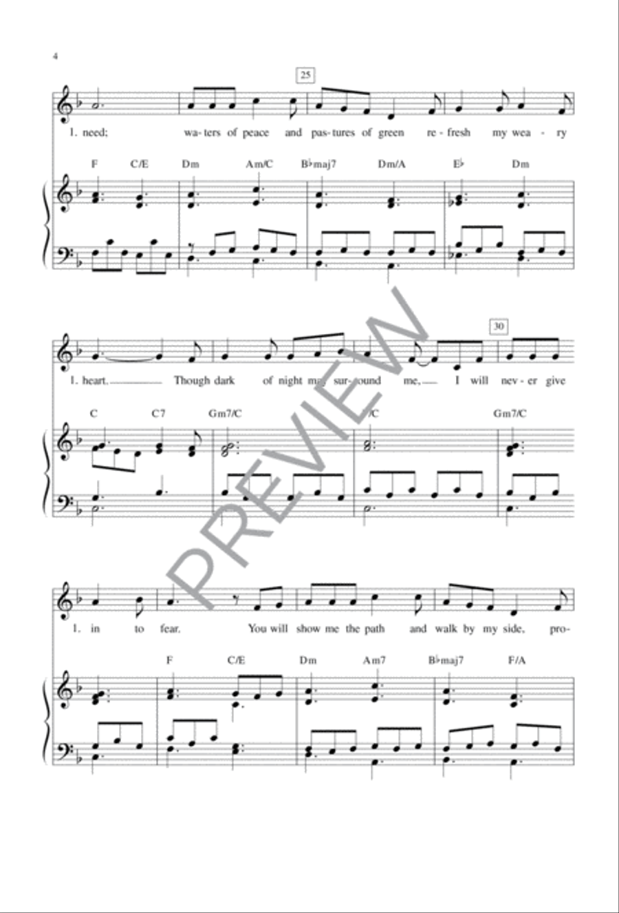 In the Arms of the Shepherd In the Arms of the Shepherd 4-Part scores gallery preview page 5
