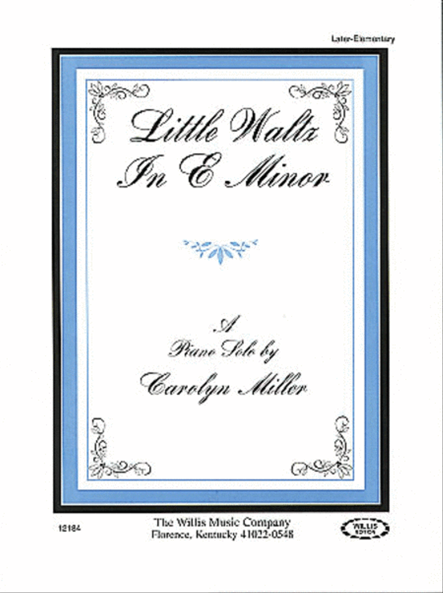 Book cover for Little Waltz in E Minor