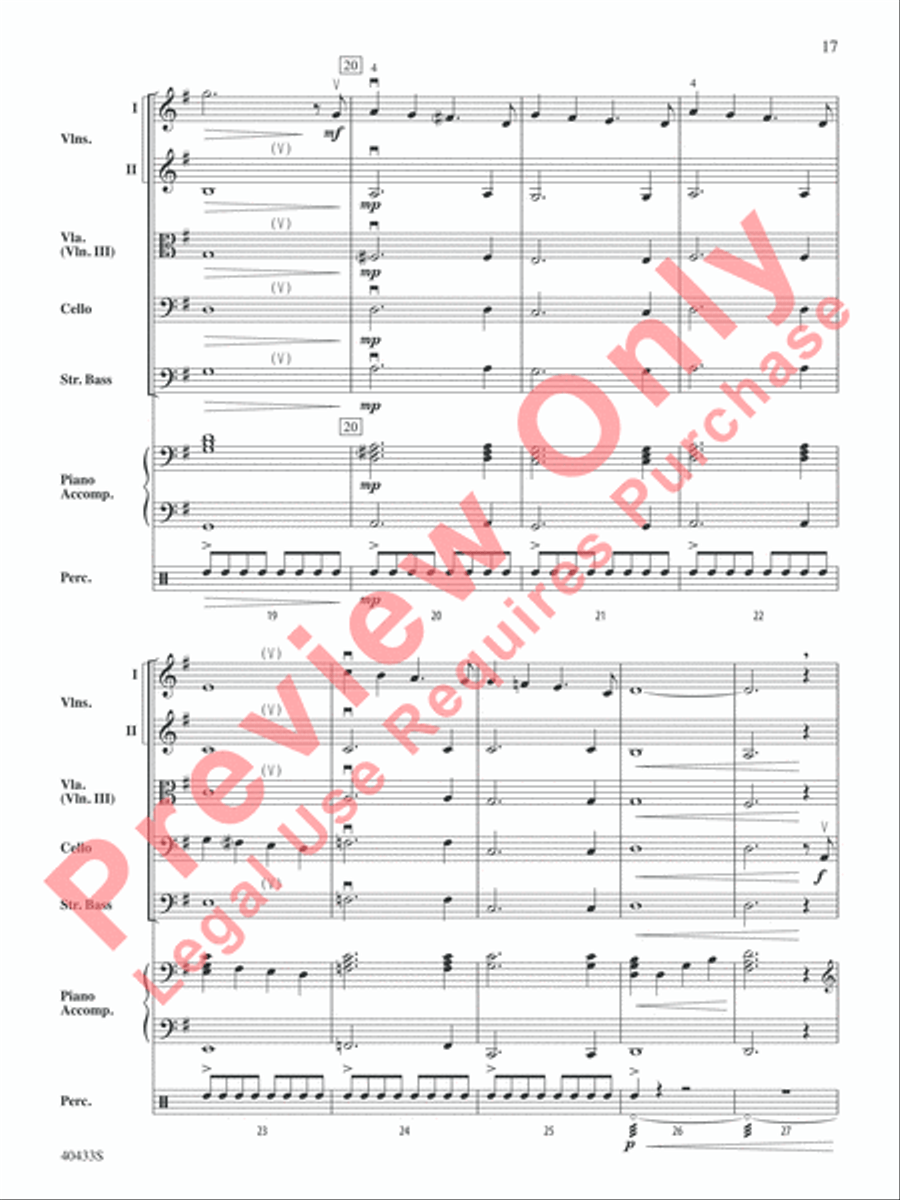 The Hobbit: An Unexpected Journey, Selections from String Orchestra scores gallery preview page 18