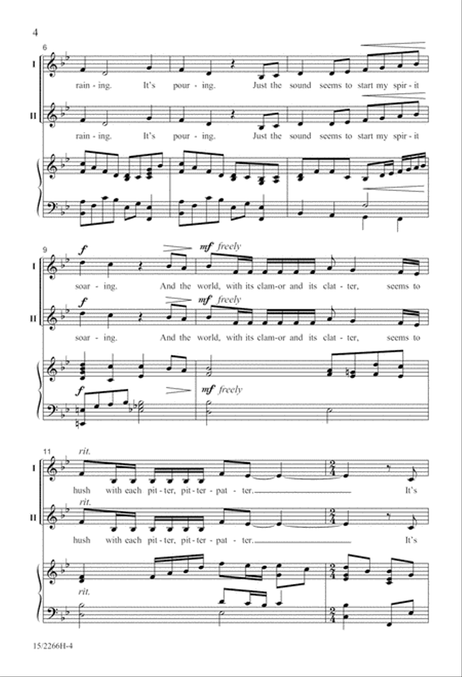 Listen to the Rain Listen to the Rain Unison Choir scores gallery preview page 4