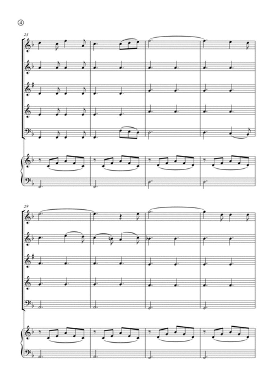 Oh Holy night Woodwind Quintet scores gallery preview page 4