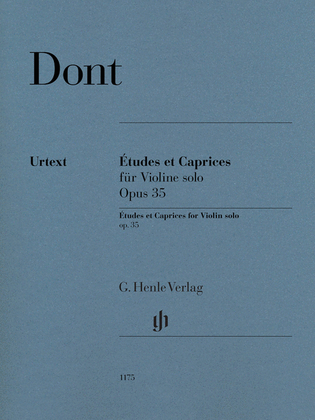 Book cover for Etudes and Caprices for Violin Solo Op. 35