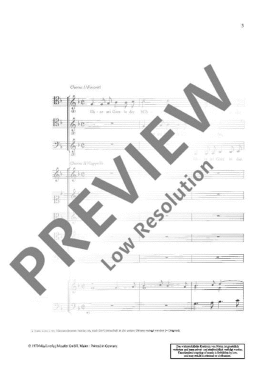 Glory to God in the highest heaven SSA scores gallery preview page 4