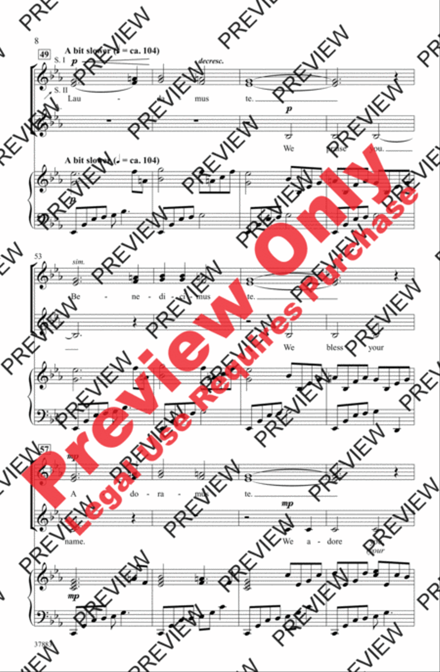 Laudamus Te Women's Choir scores gallery preview page 18