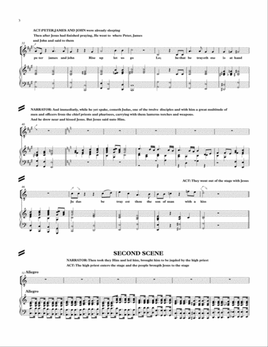Opera for the DEATH AND RESSURATION OF CHRIST FULL MUSIC BOOK WITH ORCHESTRA Full Orchestra scores gallery preview page 4