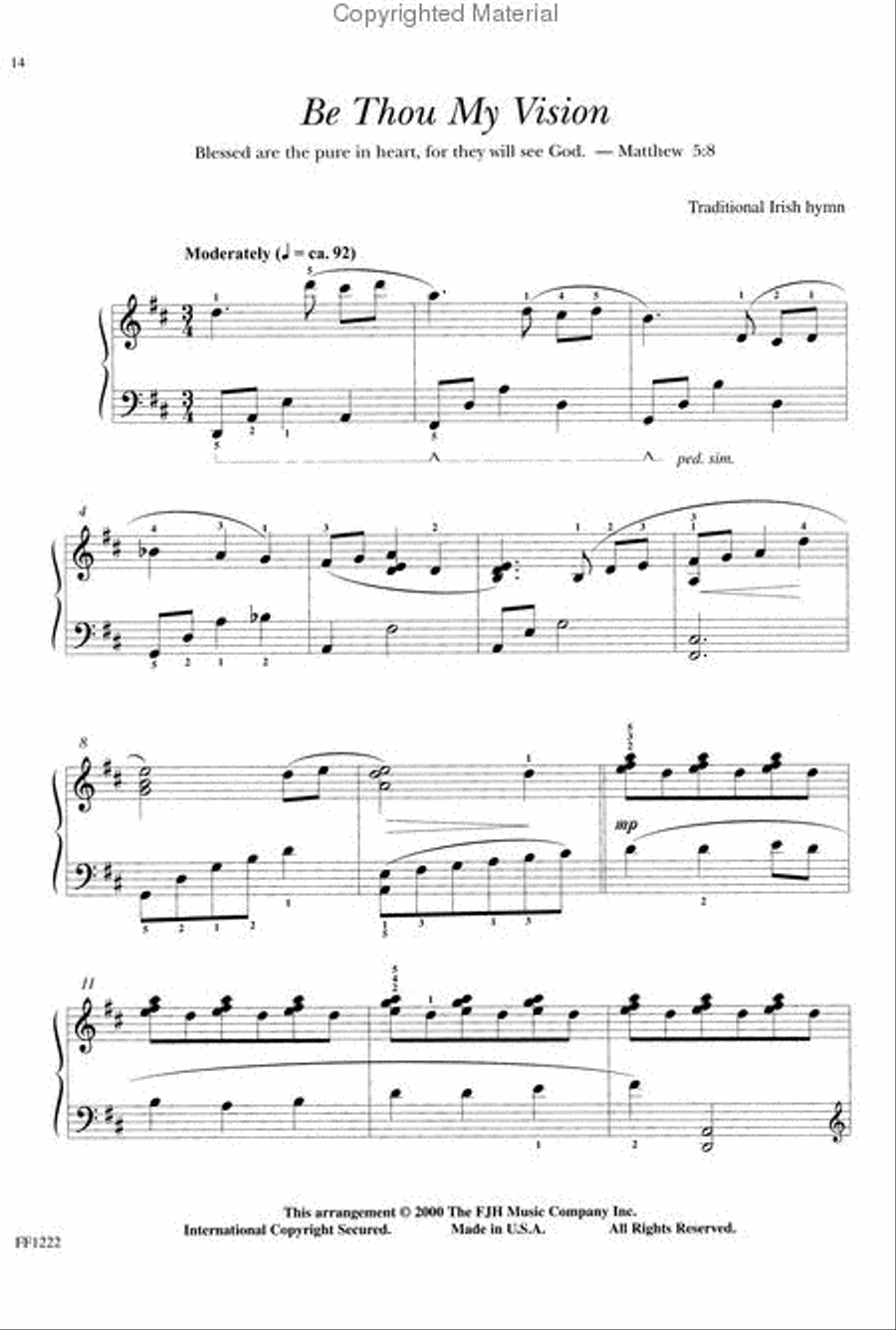 Traditional Hymns Piano Solo scores gallery preview page 3
