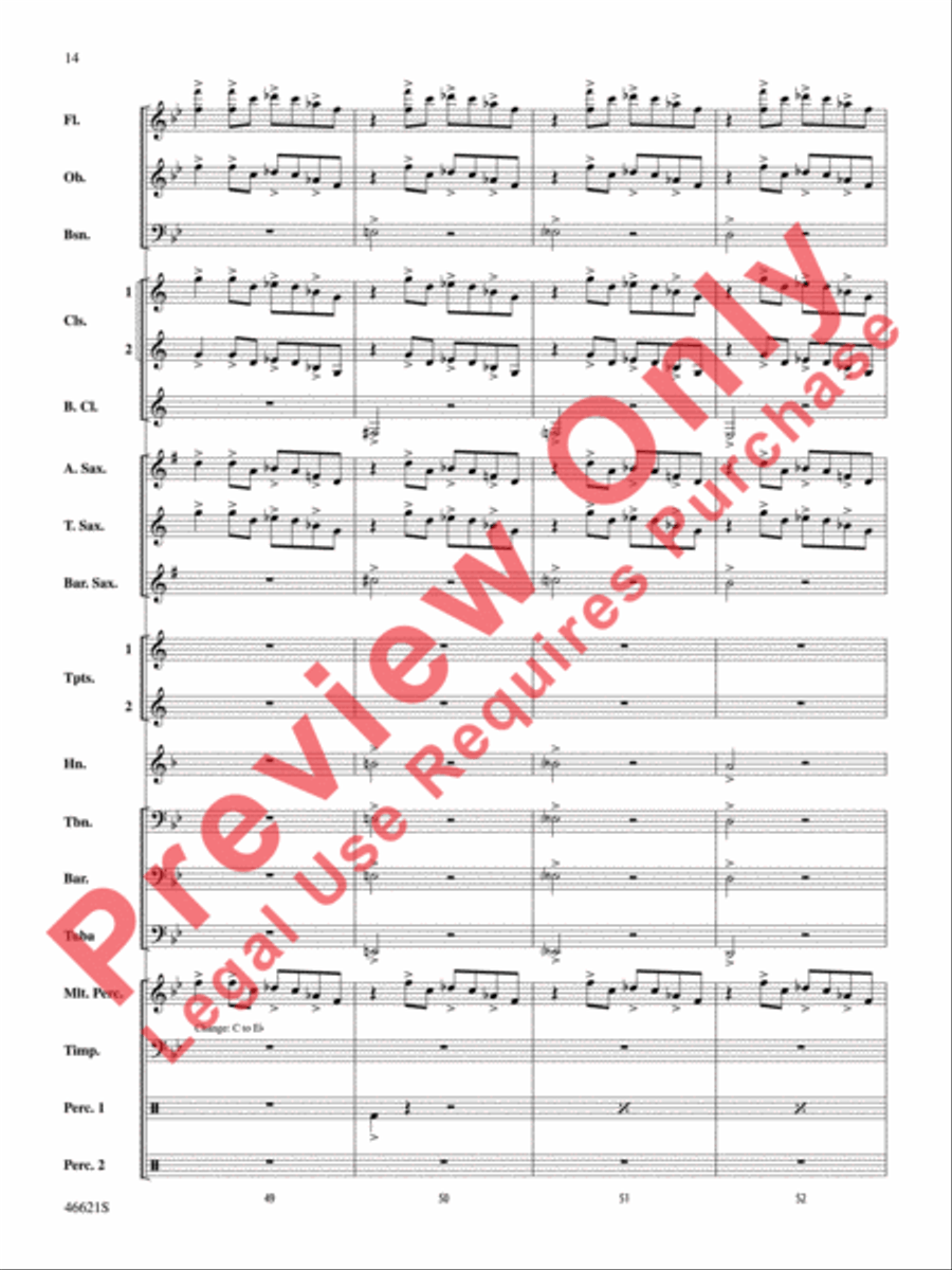 Pictures at an Exhibition Concert Band scores gallery preview page 15
