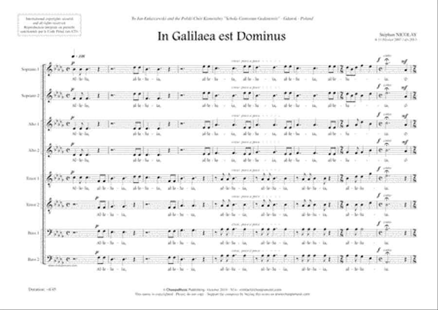 In Galilaea est Dominus In Galilaea est Dominus Divisi scores gallery preview page 2