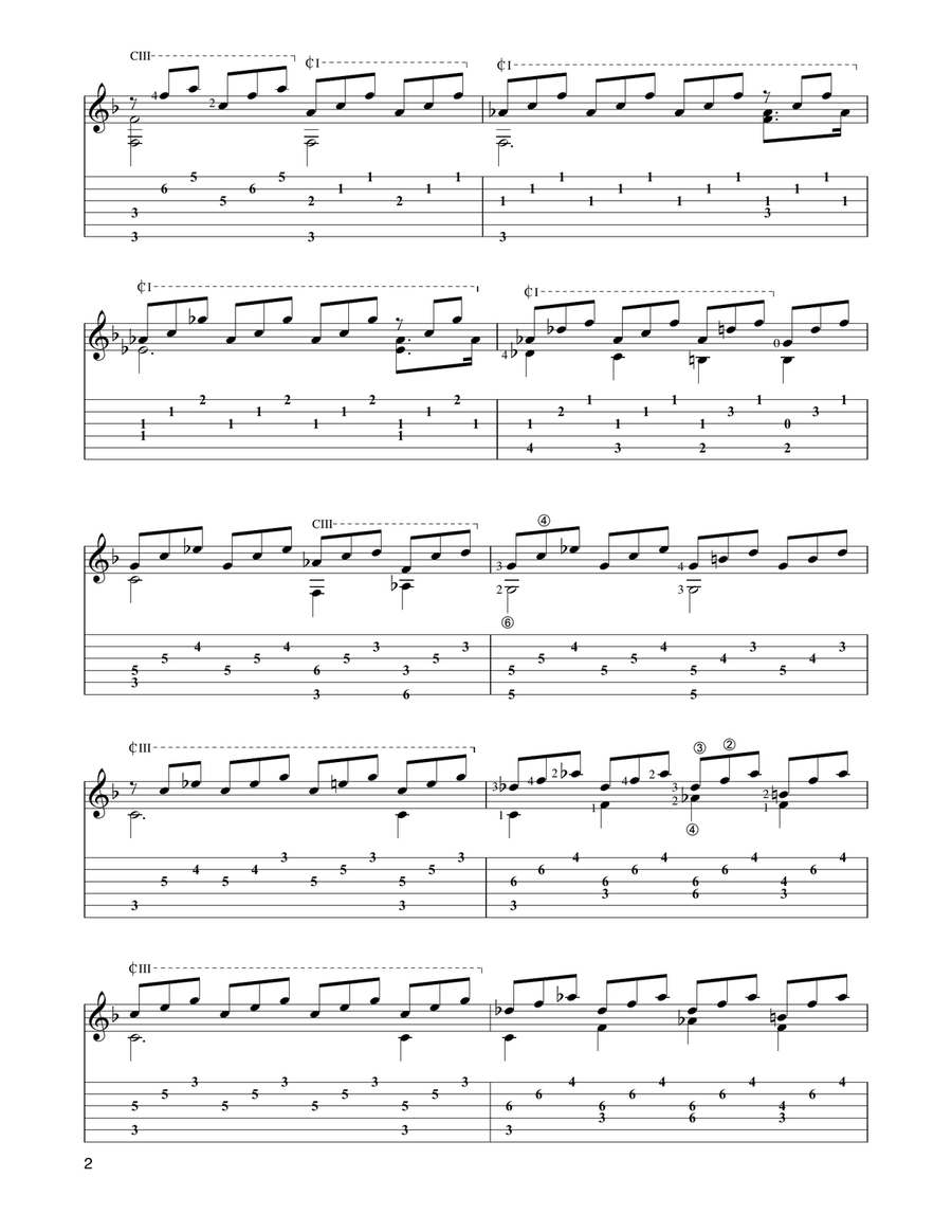 Moonlight Sonata Moonlight Sonata Acoustic Guitar scores gallery preview page 2