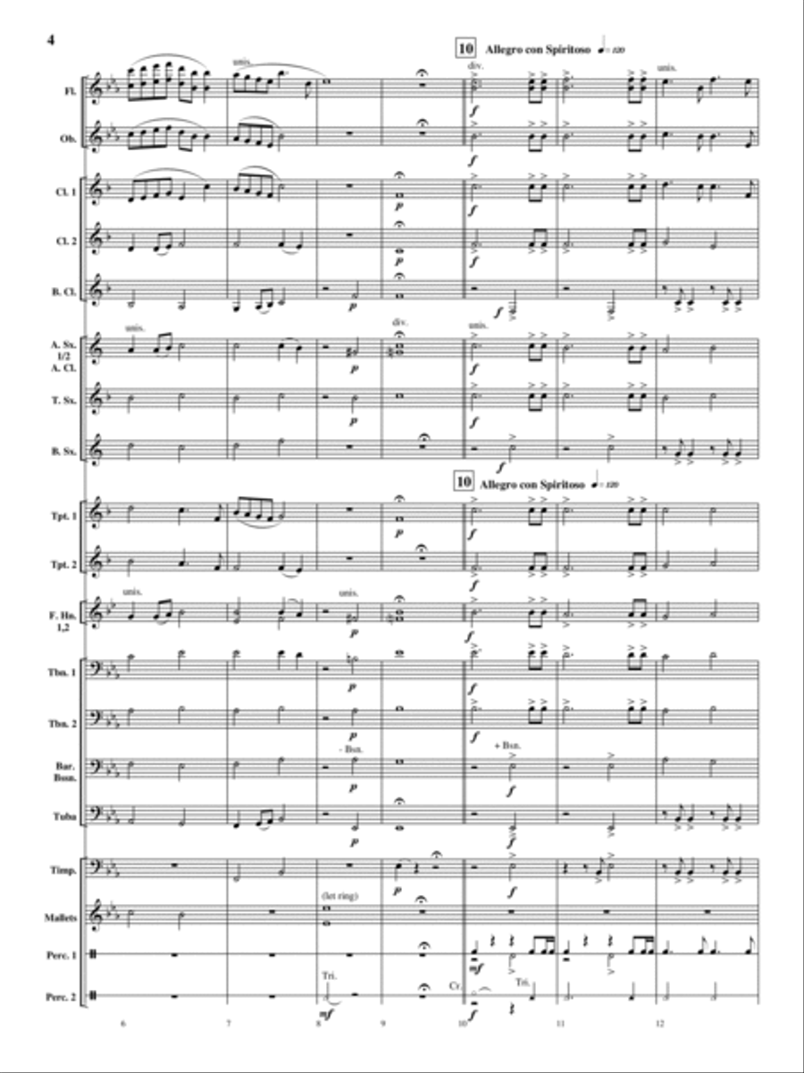 Oakdale Variations Oakdale Variations Concert Band scores gallery preview page 3