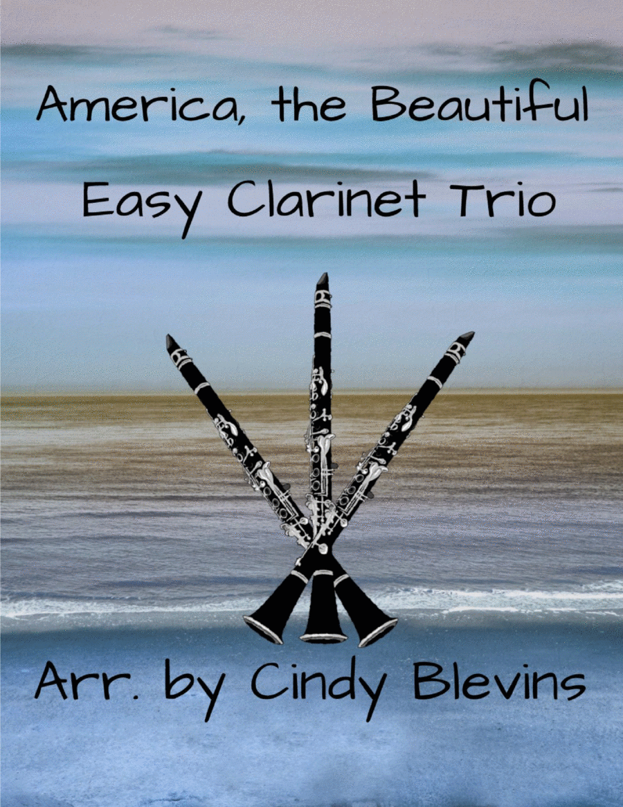 America, the Beautiful, Easy Clarinet Trio image number null