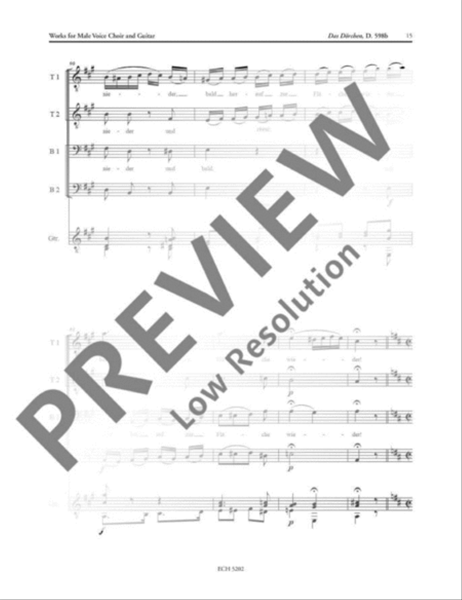 Das Dörfchen Men's Choir scores gallery preview page 16
