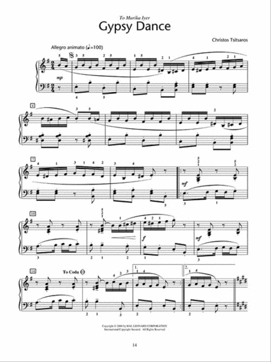 Dances from Around the World Piano Method scores gallery preview page 6