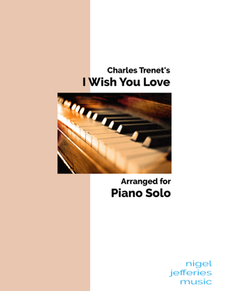 Book cover for I Wish You Love