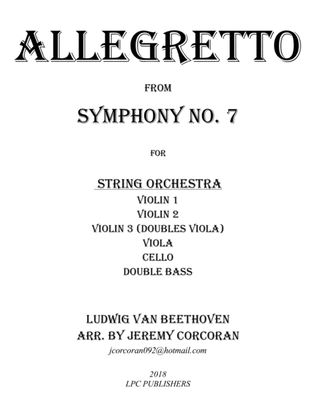 Allegretto from Symphony No. 7 for String Orchestra