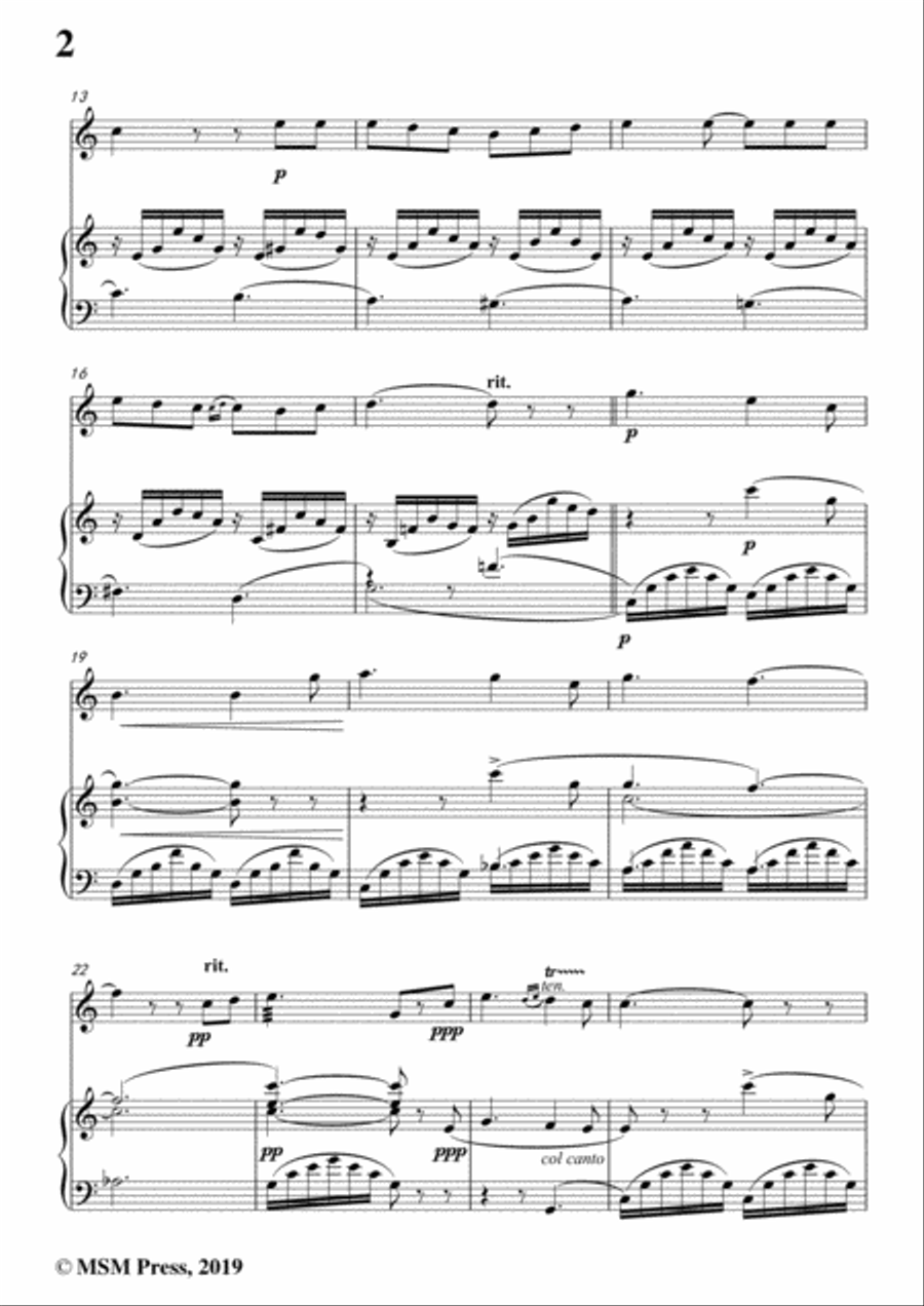 Tosti-Sogno, for Violin and Piano Violin Solo scores gallery preview page 4