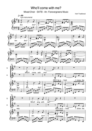 Who'll come with me - Irish Traditional - SATB