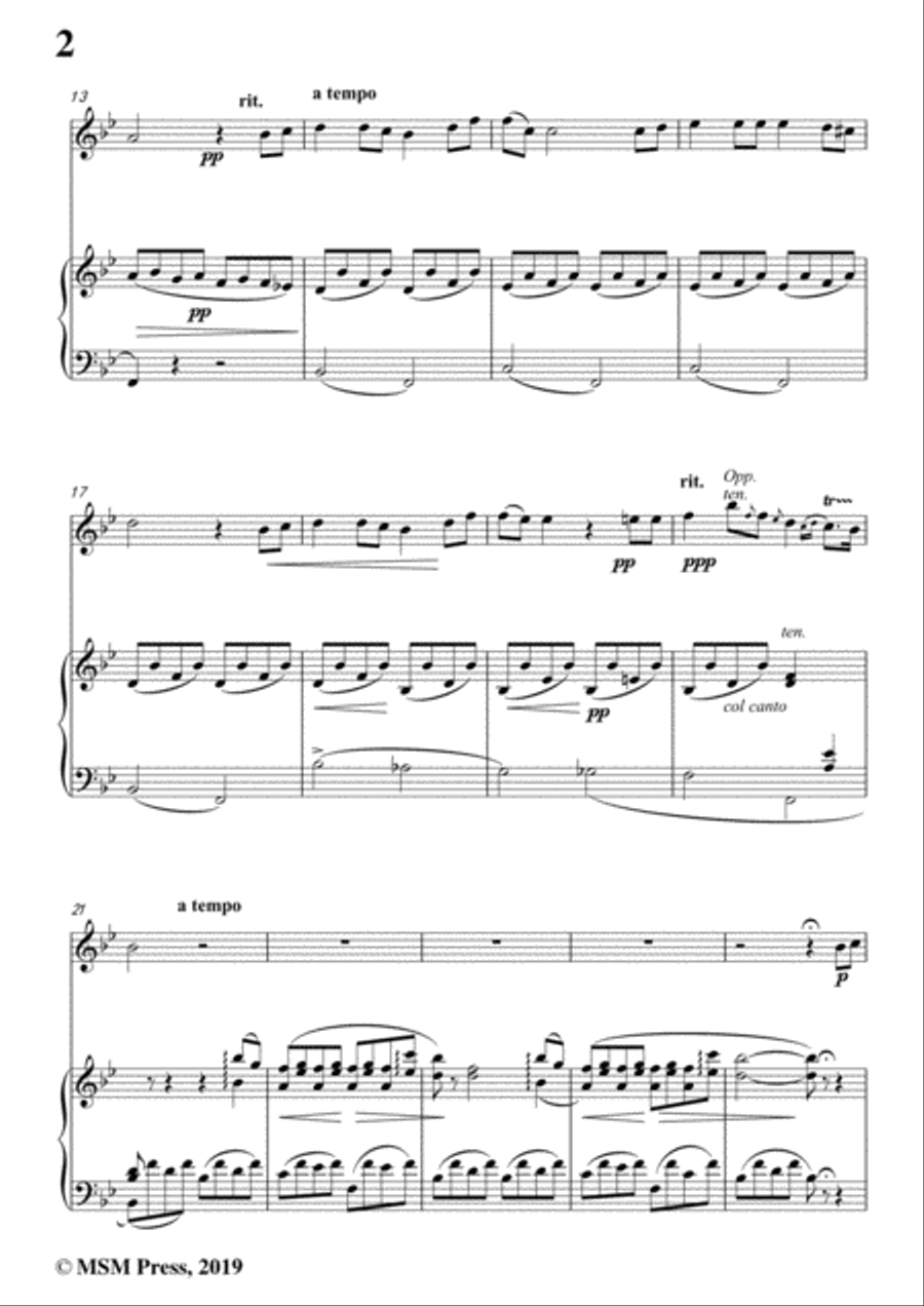 Tosti-Lungi, for Violin and Piano Violin Solo scores gallery preview page 4