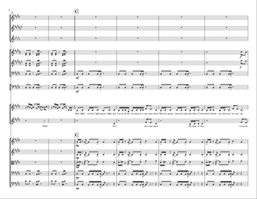 Pour Some Sugar On Me Small Ensemble scores gallery preview page 6