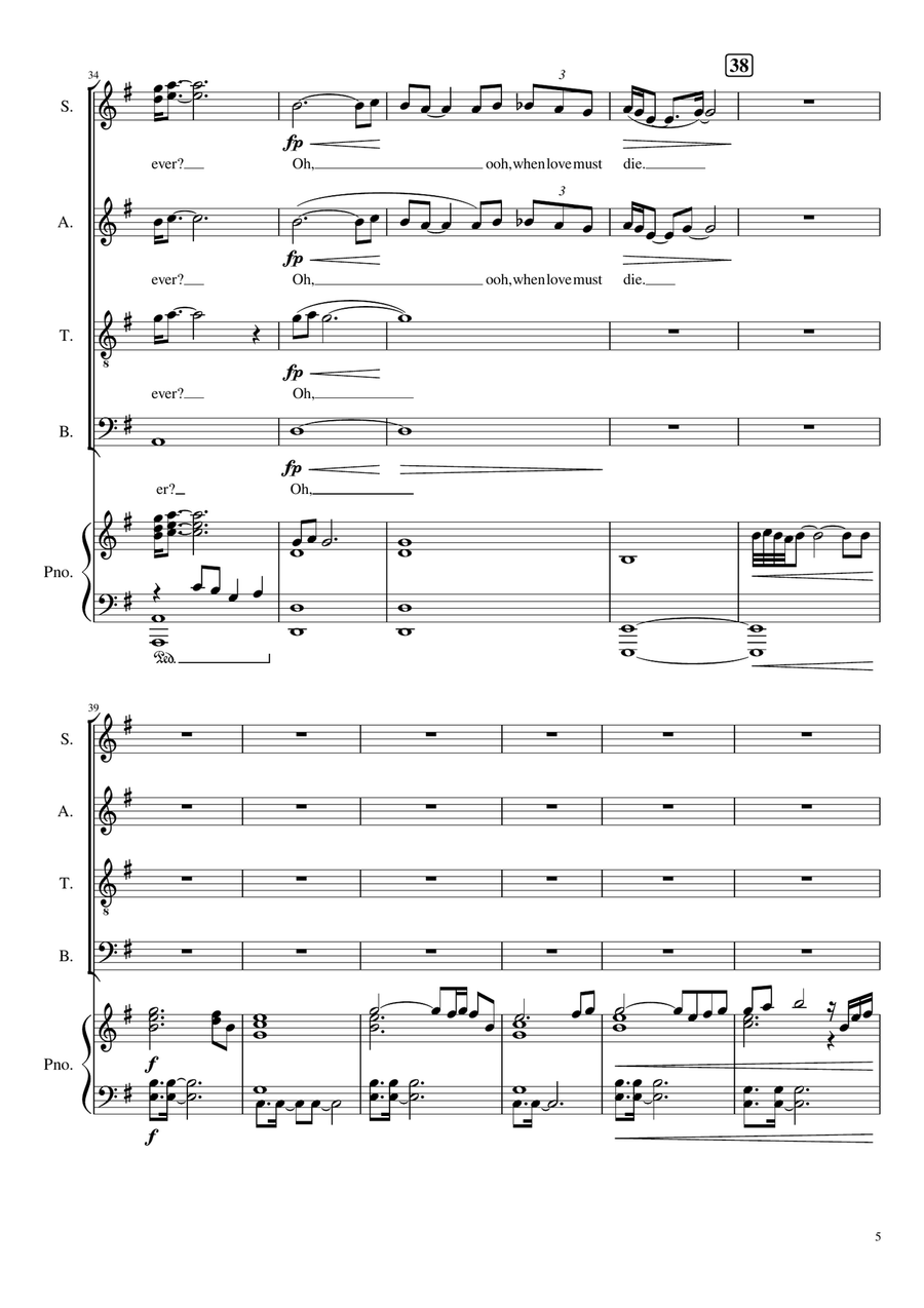 Who Wants To Live Forever 4-Part scores gallery preview page 5