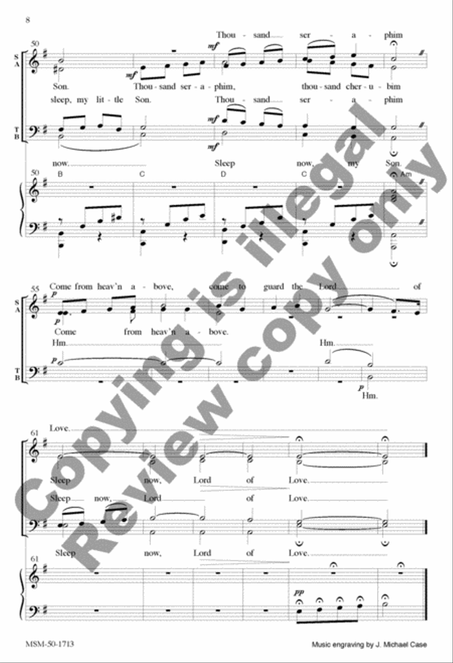 The Sleep of the Infant Jesus 4-Part scores gallery preview page 18
