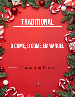 Book cover for Traditional - O Come, O Come Emmanuel (Violin and Piano)
