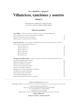 Book cover for Villancicos, canciones y sonetos, vol. 2