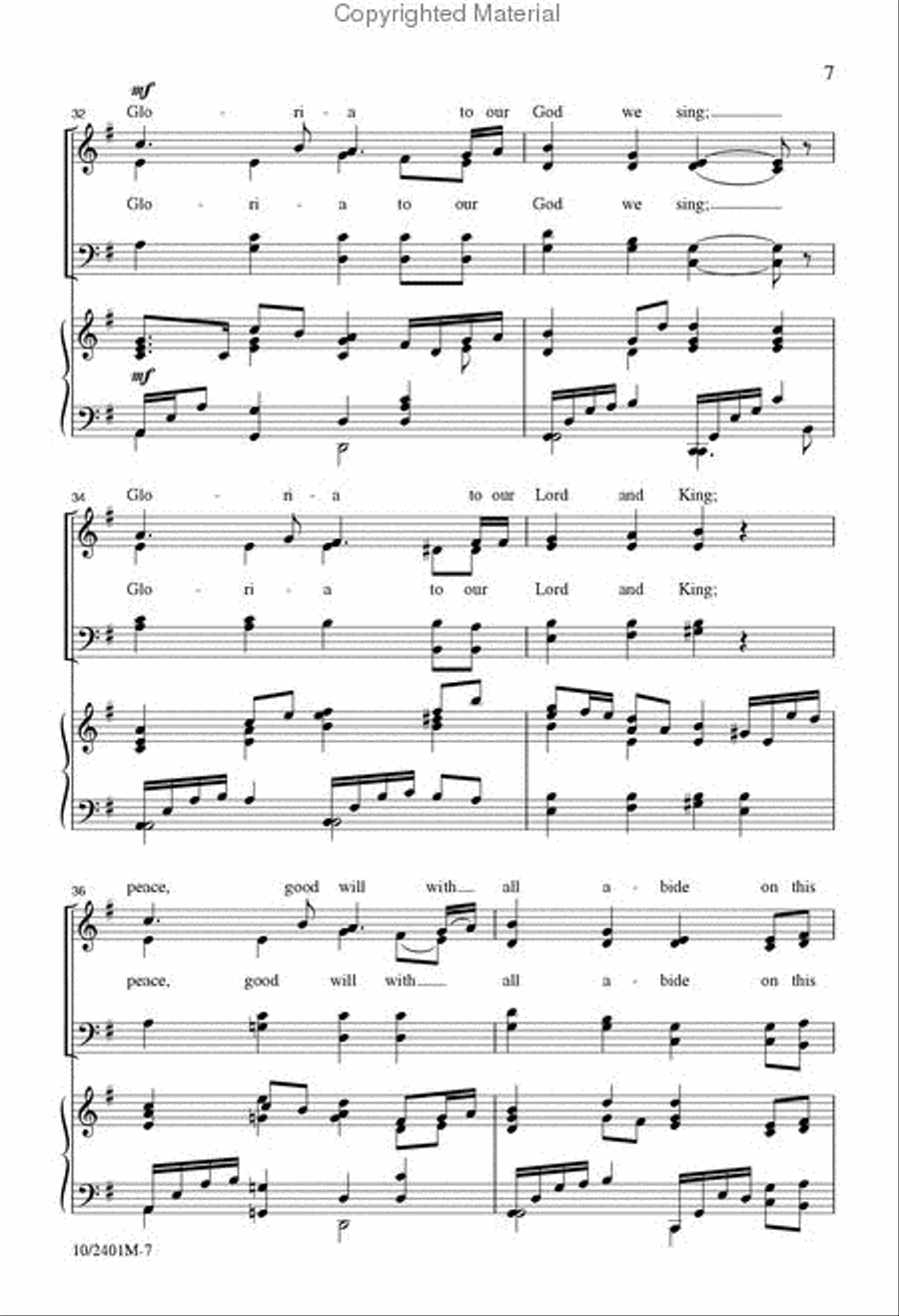 This Holy Christmas Night 4-Part scores gallery preview page 6
