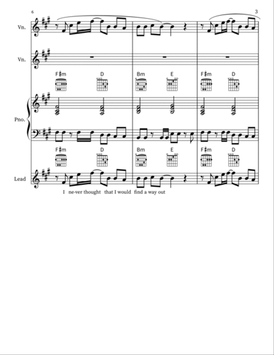 Love Again String Duet scores gallery preview page 3